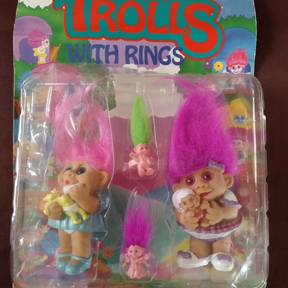 ♦️ VINTAGE TROLLS with Rings♦️ - Picture 15 of 16